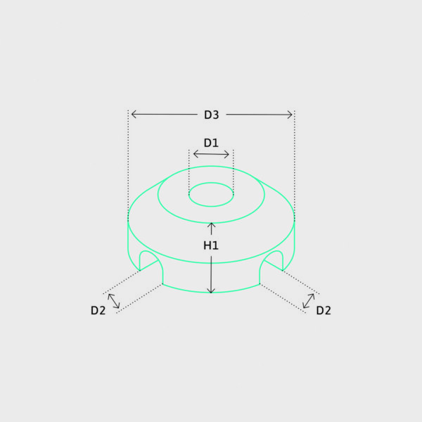Infusionsconnector Mini Cross Grafik